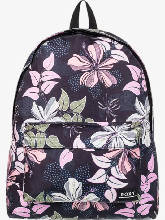 Mochila Roxy Sugar Baby Printed Negro Floreado