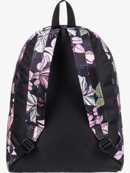 Mochila Roxy Sugar Baby Printed Negro Floreado
