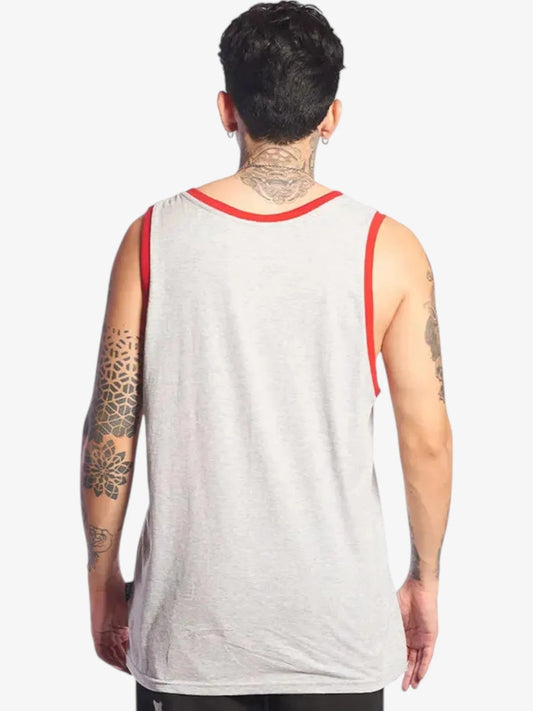 Musculosa Zoo York Print Gris Rojo