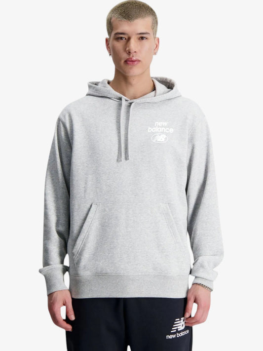 Buzo New Balance Essential Reimagined Gris Claro Melange