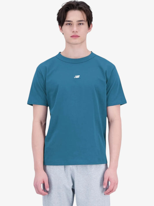 Remera New Balance Athletics Remastered Celeste