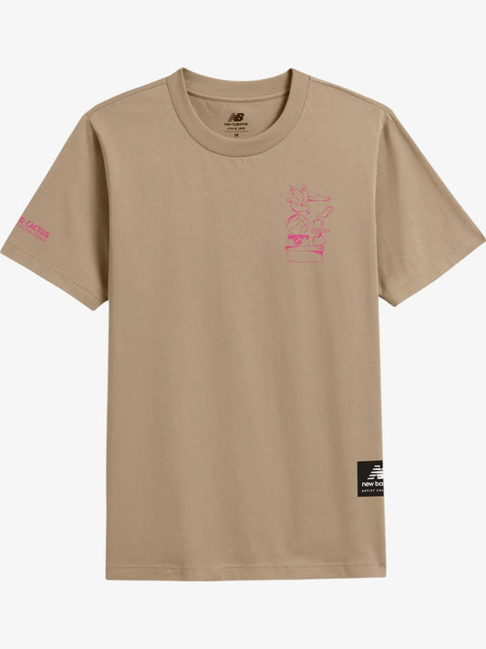 Remera New Balance Athletics Aron Lea Beige