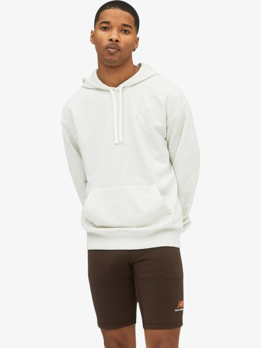 Buzo New Balance Small Logo Rustico Gris Claro