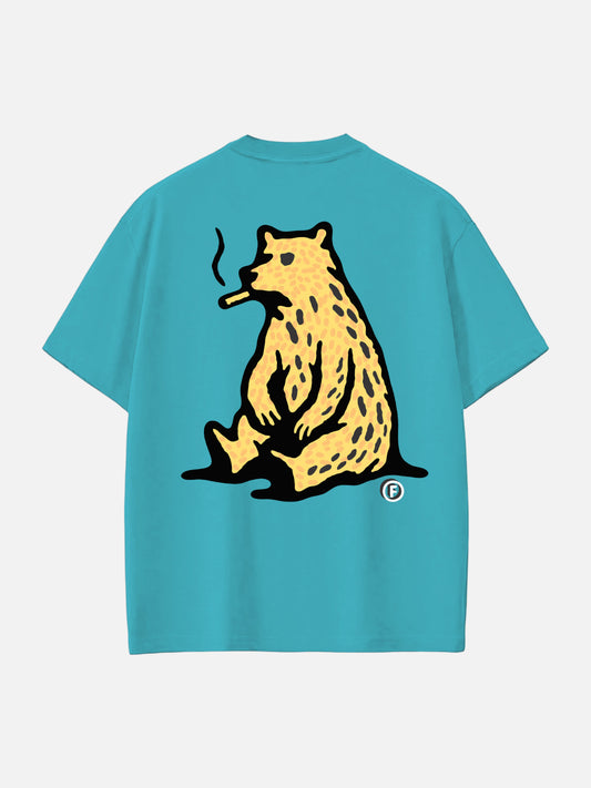 Remera Familyarg Tired Supersized Celeste