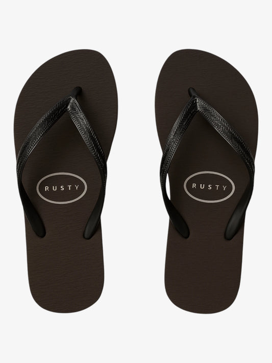 Ojota Rusty Competition Thong Negro - Indy