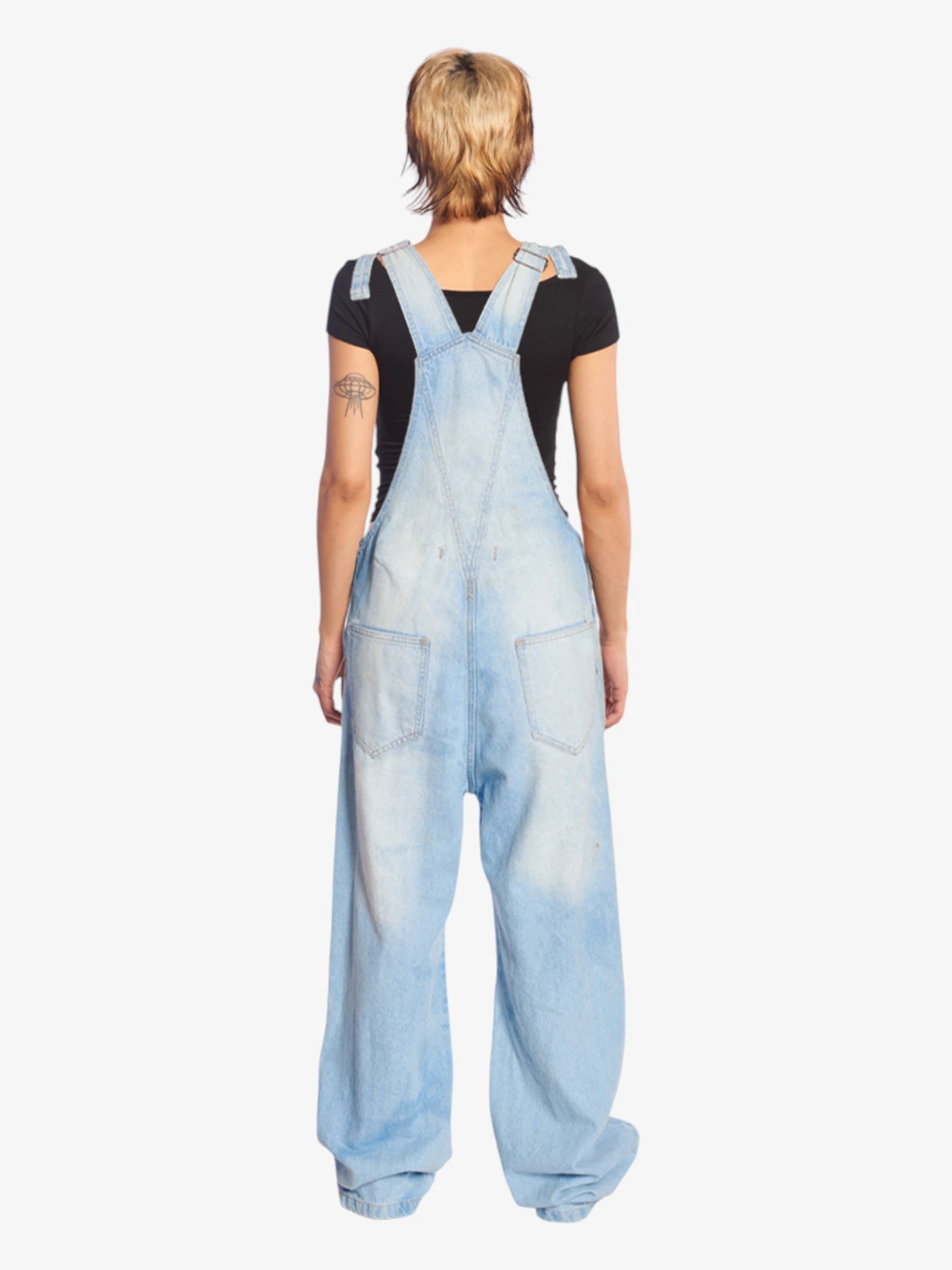 Pantalon Isabel La Catolica Denim Jardinero Oversize - Indy