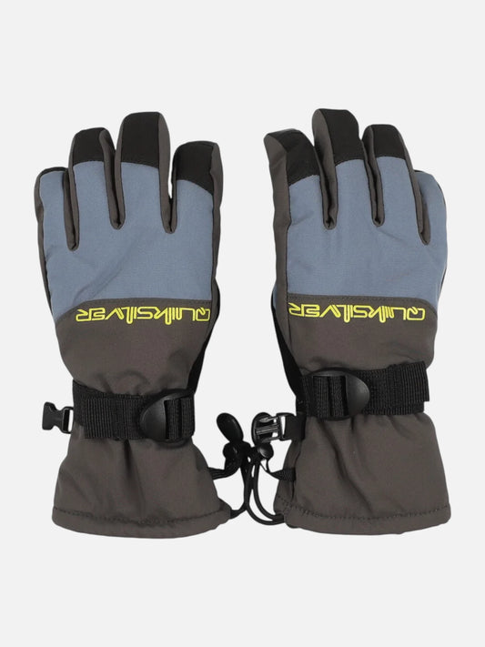 Guantes Snow Quiksilver Mission Niño Verde Azul