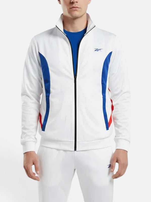 Campera Reebok Cierre Capsula Futbol 2024 Blanco/Azul