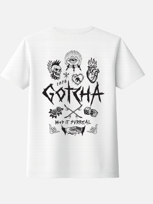 Remera Gotcha Rebel Blanco