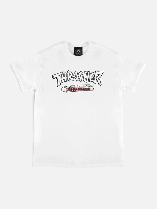 Remera Thrasher No Parking Blanco