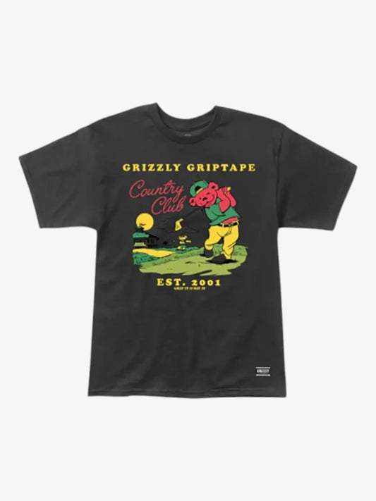 Remera Grizzly Back Nine Negro