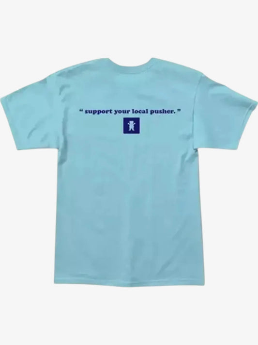 Remera Grizzly Local Pusher Powder Azul