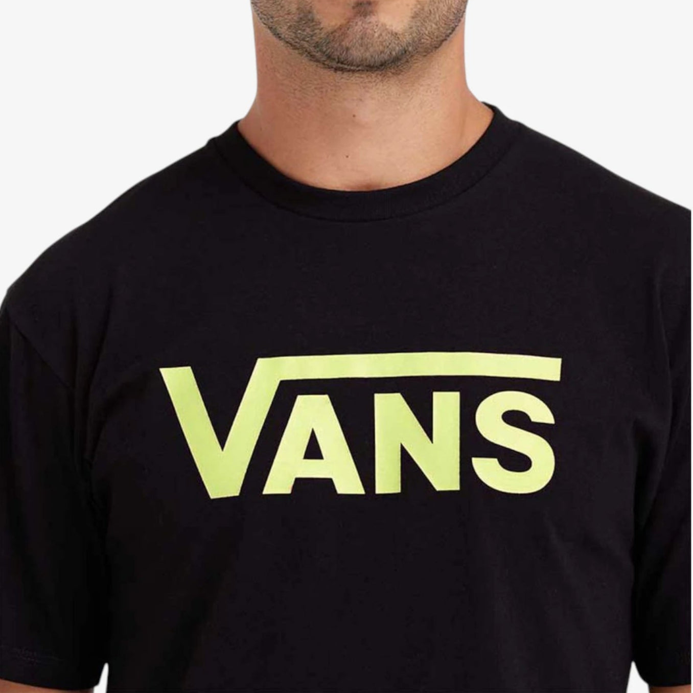 Remera Vans Classic Logo Negro Amarillo - Indy