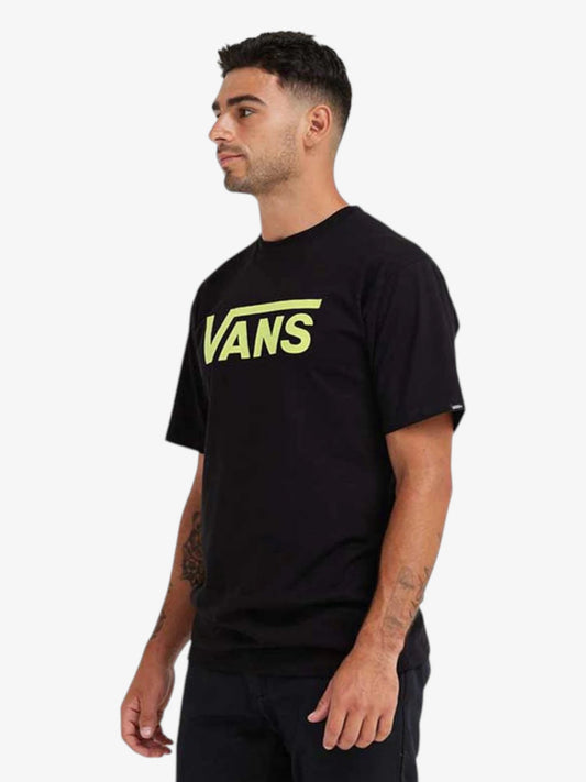 Remera Vans Classic Logo Negro Amarillo - Indy