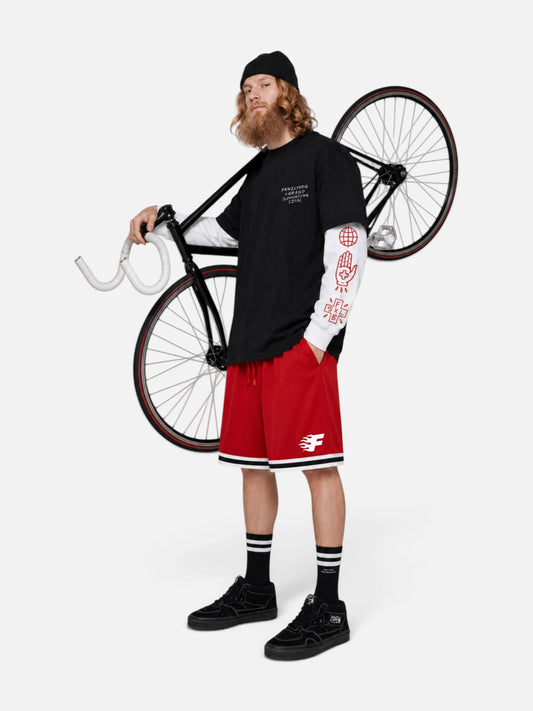 Bermuda Short Familyarg Shadow Rojo