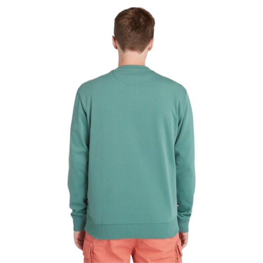 Buzo Timberland Established 1973 Logo Verde Agua