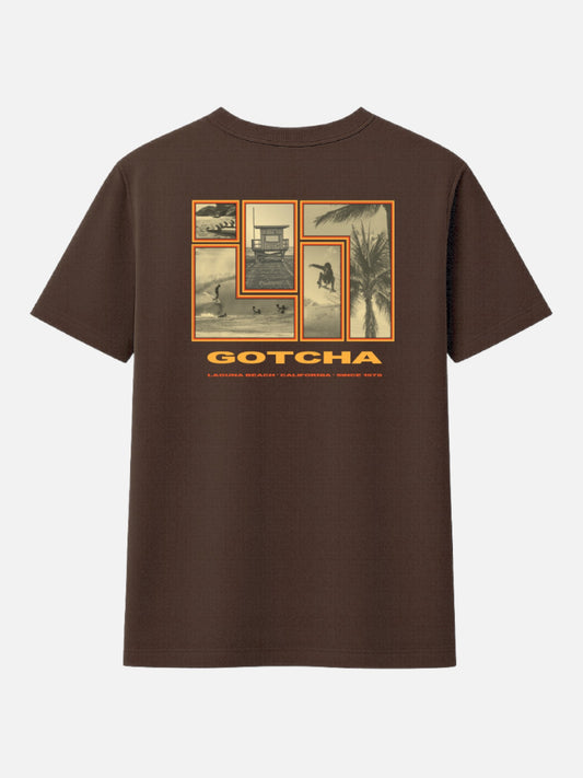 Remera Gotcha Tetris Chocolate