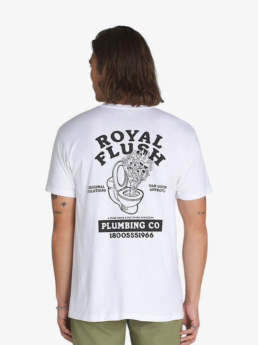 Remera Vans The Royal Flush SS Blanco