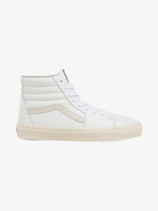 Zapatillas Vans Sk8 Hi Leather Crudo Blanco