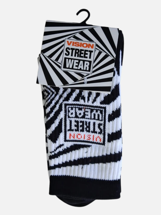 Medias Vision Classic Negro Blanco