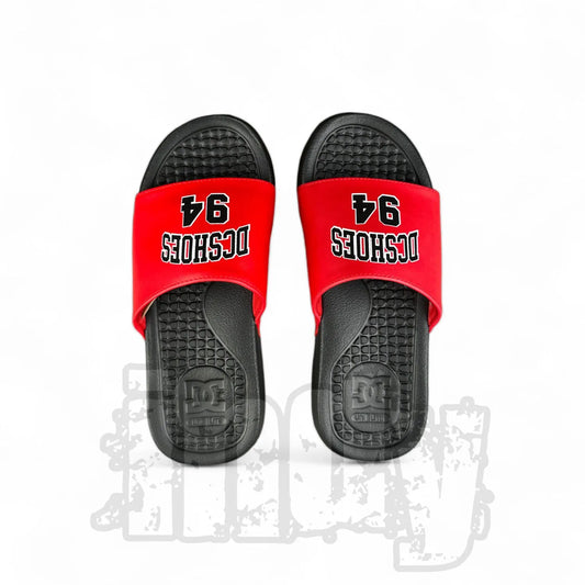 Ojota Dc Bolsa Negro Rojo