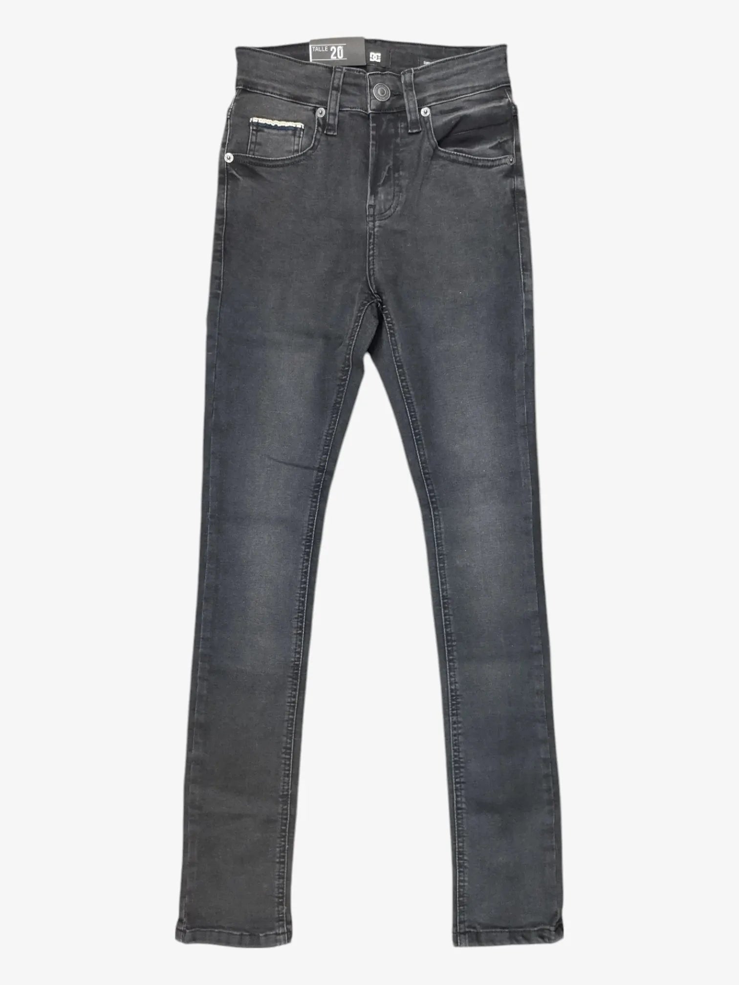 Jean Dc Wrk Super Skinny Niño Negro - Indy