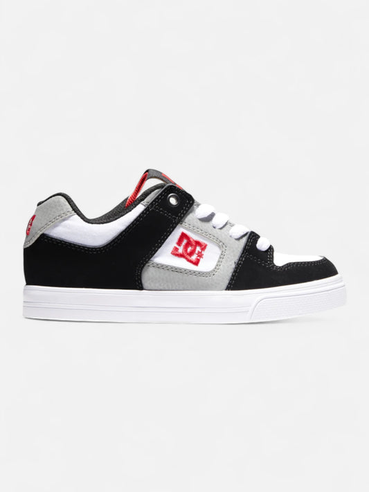 Zapatillas Dc Pure Negro Blanco Rojo