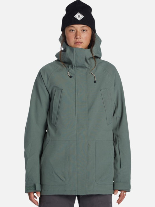 Campera DC Mujer Snow Paramount Verde Militar