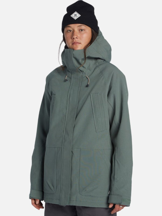 Campera DC Mujer Snow Paramount Verde Militar