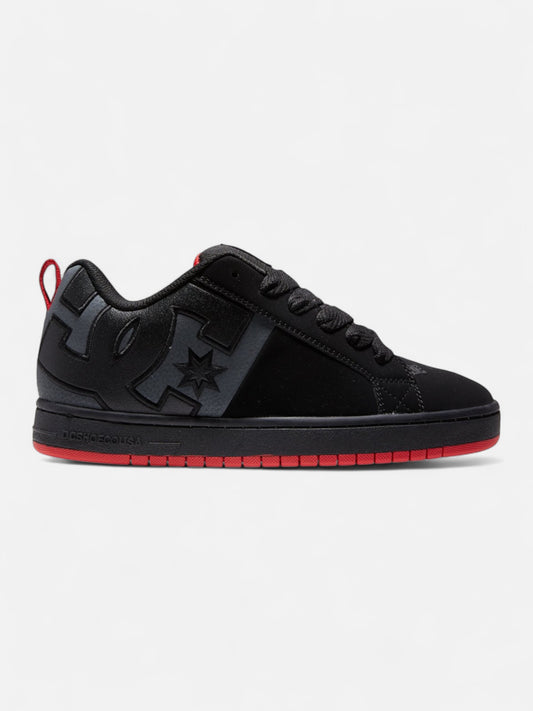 Zapatillas Dc Court Graffik SQ Negro Gris Rojo