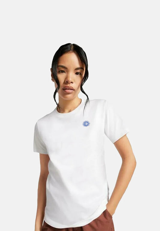 Remera Converse Mujer Floral Graphic Crudo