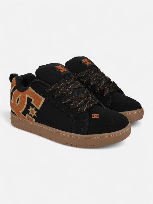 Zapatillas DC Court Graffik Negro Beige Marrón
