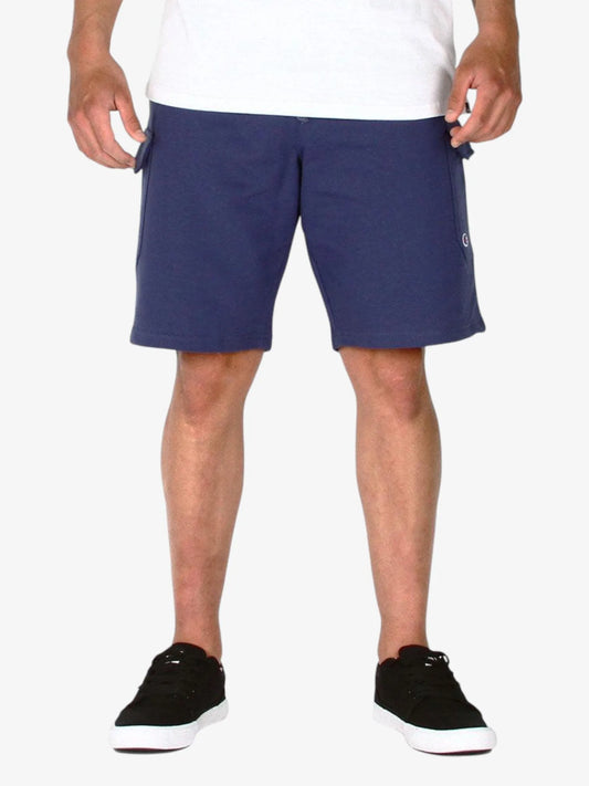 Bermuda Champion Cargo Rustico Logo Azul