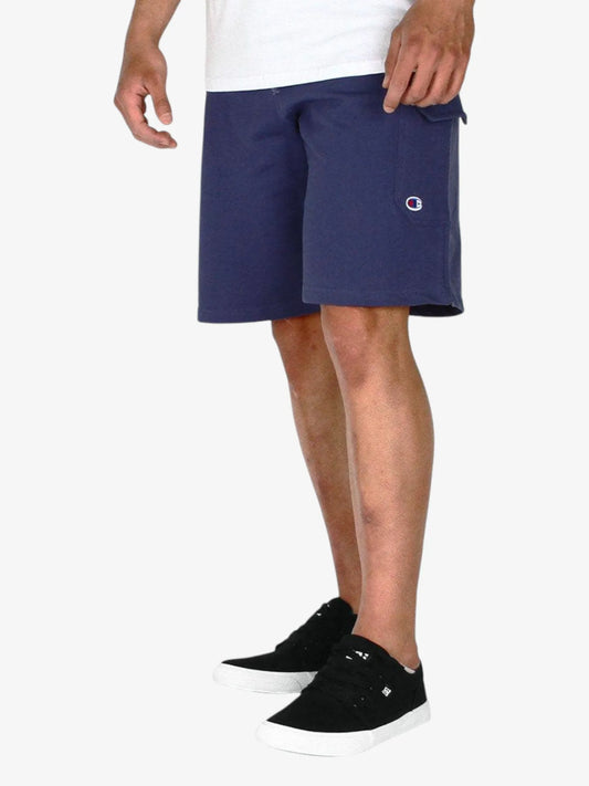 Bermuda Champion Cargo Rustico Logo Azul