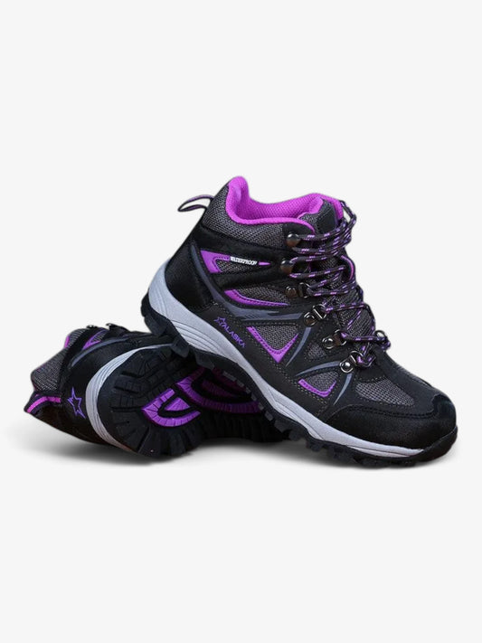 Botas Alaska Jade Waterproof Trekking Mujer Gris Violeta