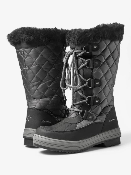 Botas Alaska Zafiro Impermeables Mujer Gris Negro