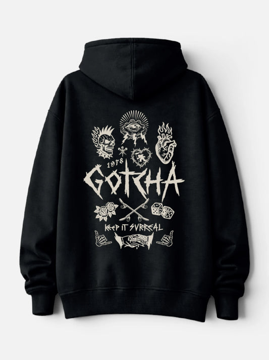 Buzo Gotcha Rebel Oversize Negro