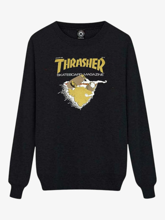 Buzo Thrasher First Cover Crew Negro