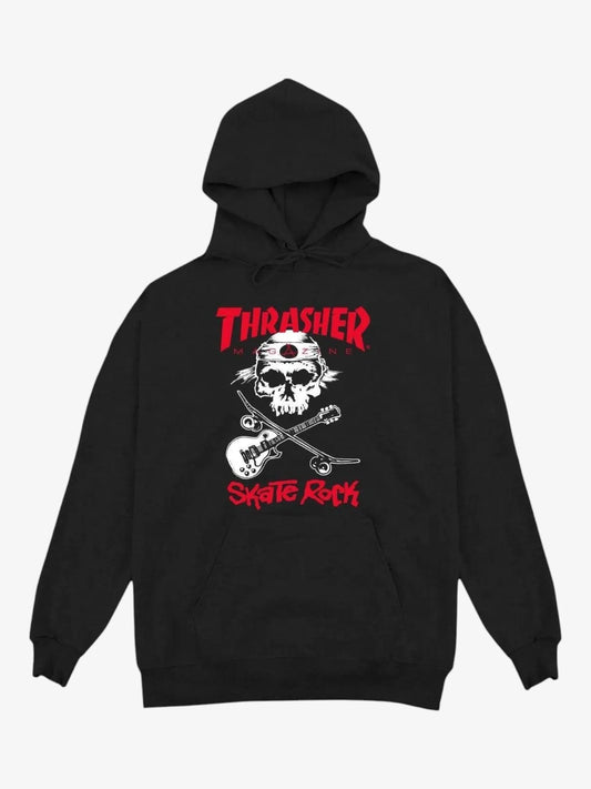 Buzo Thrasher Skaterock Boys Negro