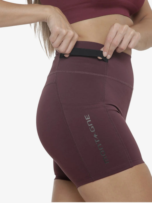 Calza Corta Montagne Kendra Mujer Ciruela