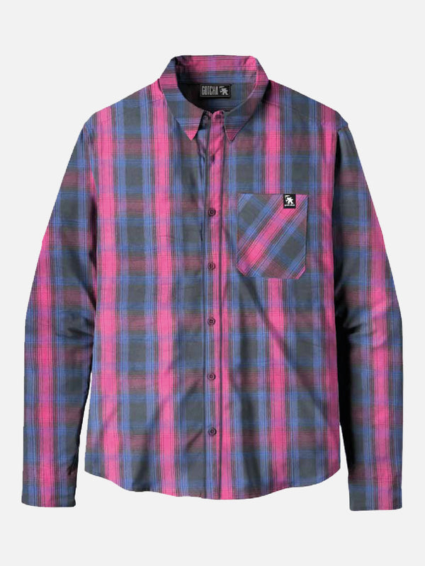 Camisa Gotcha Viyella Cuadros Liviana Azul