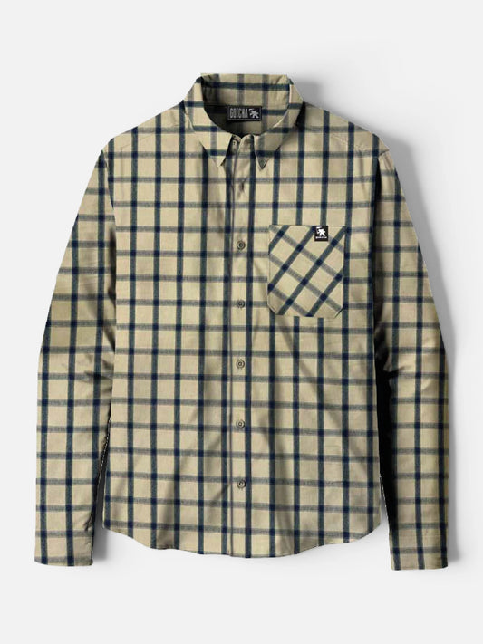 Camisa Gotcha Viyella Cuadros Liviana Beige