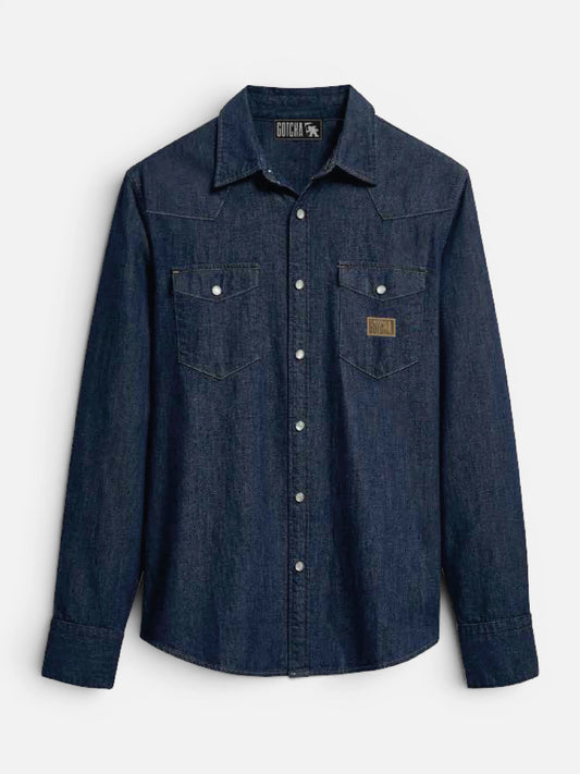 Camisa Gotcha Denim Azul