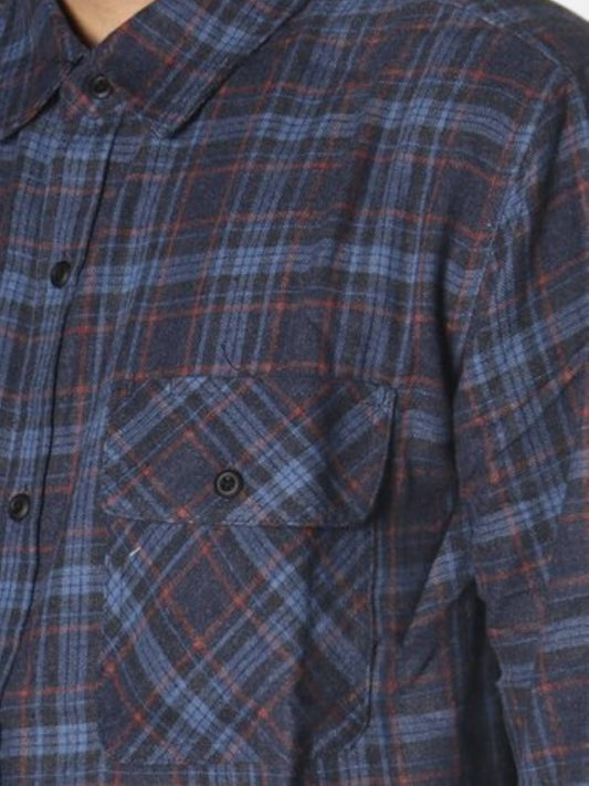 Camisa Hurley Walker Flannel Niño Azul Marino