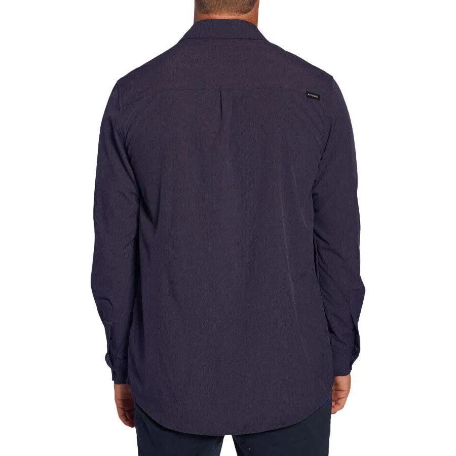 Camisa ml Rip Curl Strech Mlg Azul - Indy