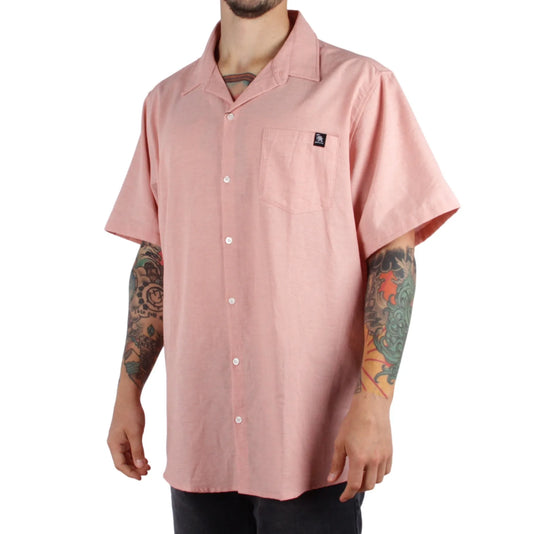 Camisa Gotcha Oversize Rosa Claro