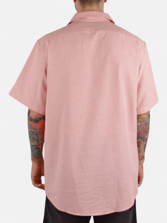 Camisa Gotcha Oversize Rosa Claro
