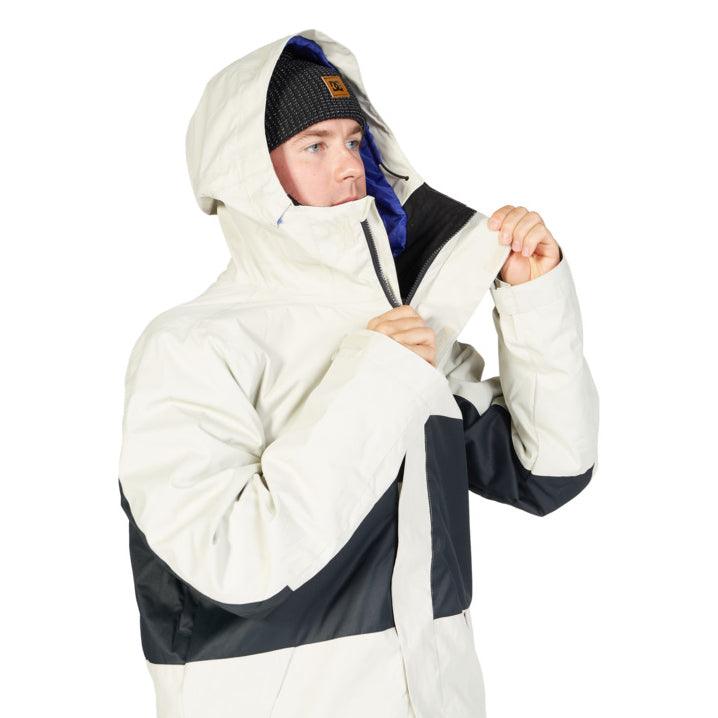 Campera Dc Snow Defy Beige Negro - Indy