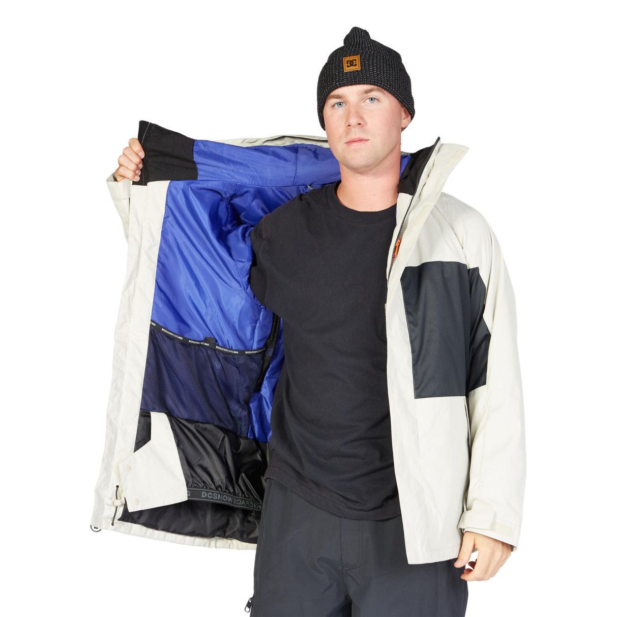 Campera Dc Snow Defy Beige Negro - Indy