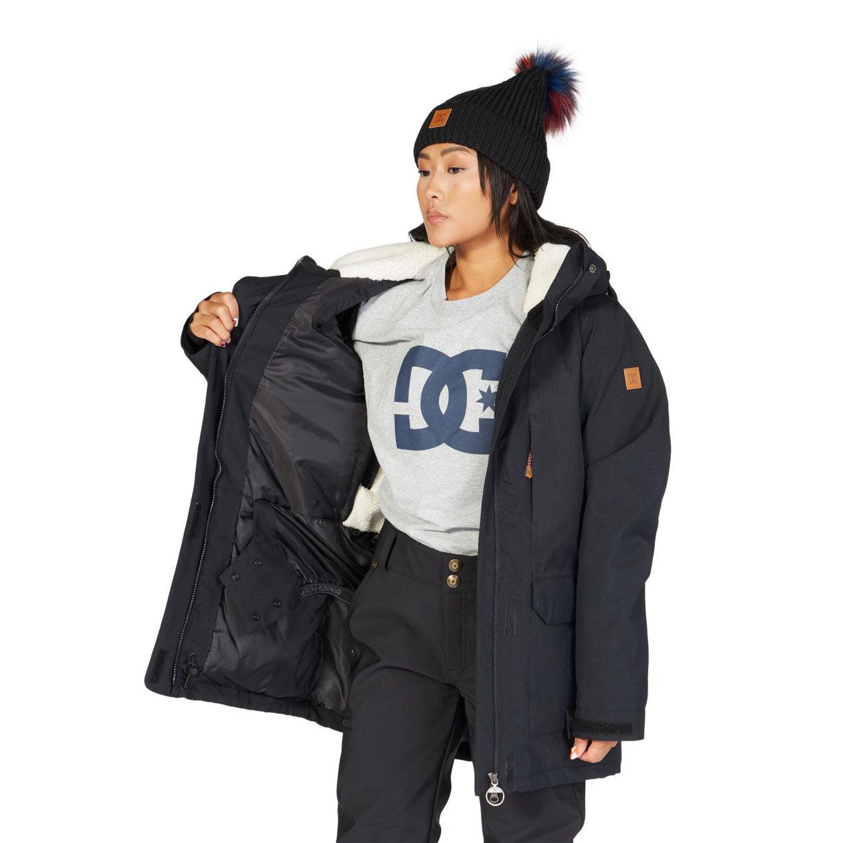 Campera Dc Snow Panoramic Parka Girl Negro - Indy